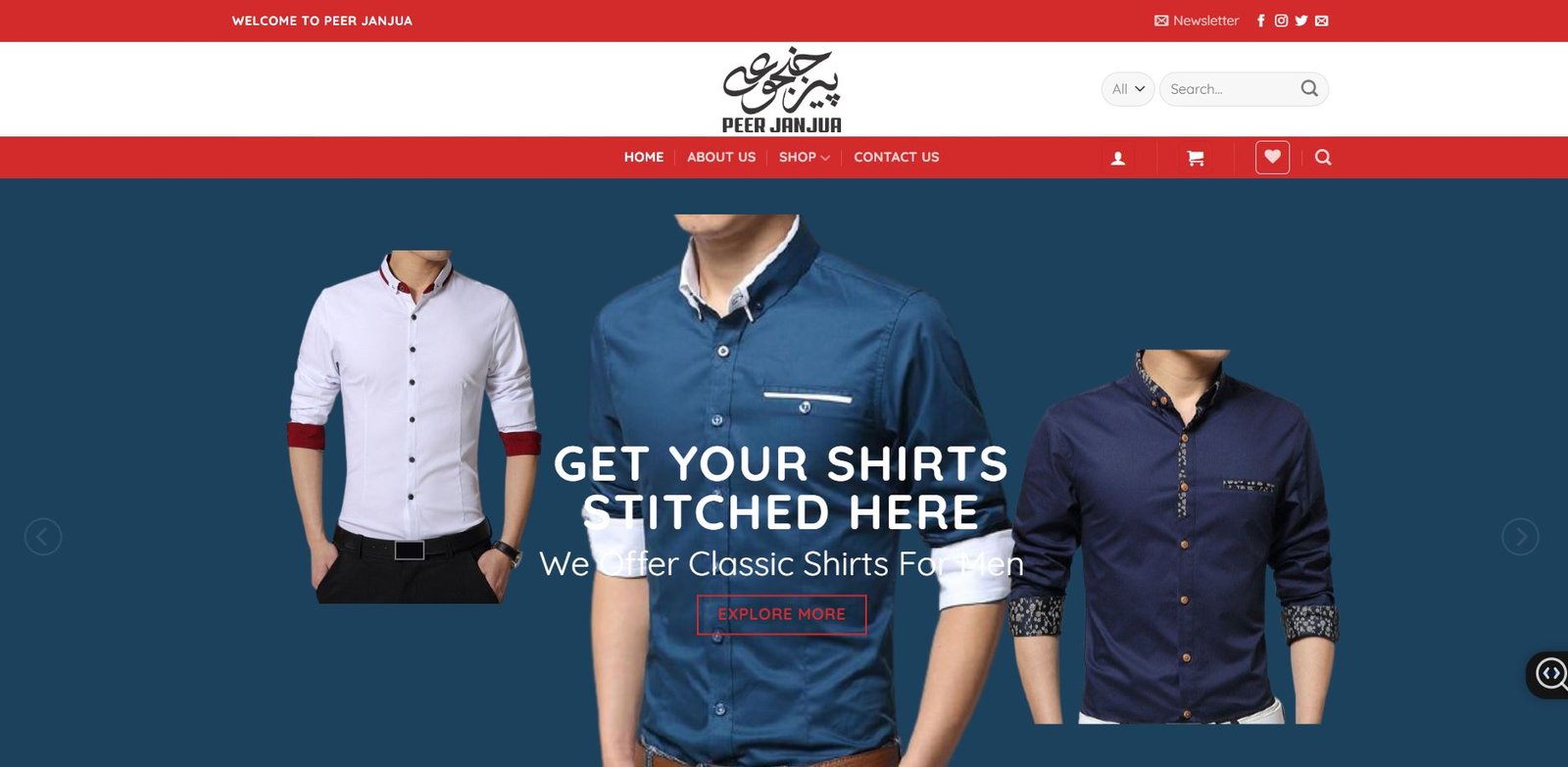 Peer Janjua – Professional Consulting & Menswear Website